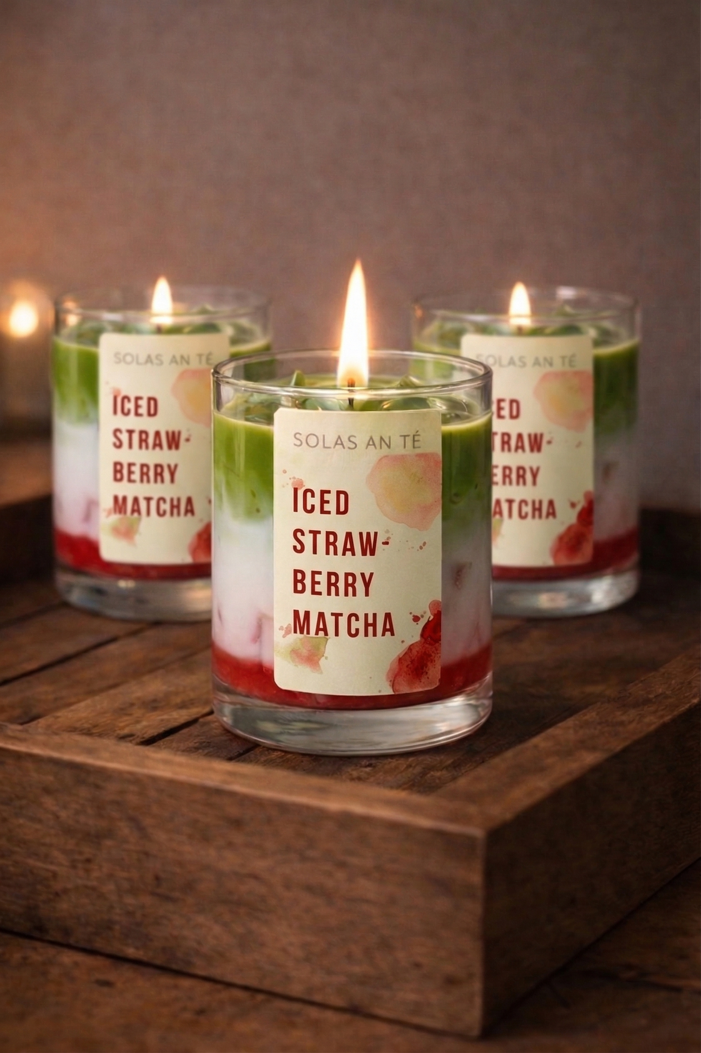 Iced Strawberry Matcha Candle