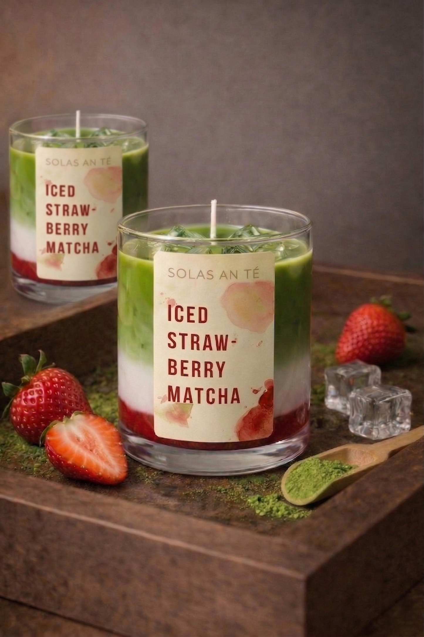 Iced Strawberry Matcha Candle